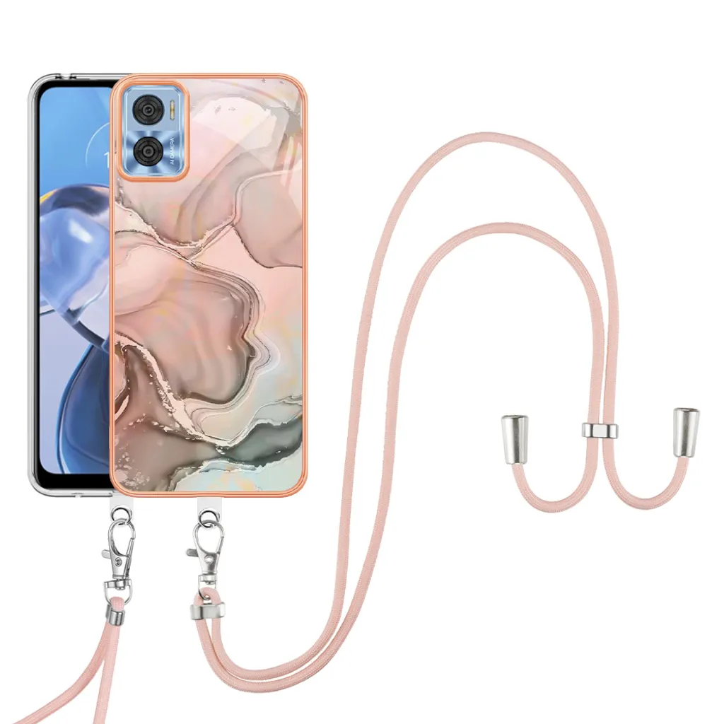 Custodia per Motorola E22i con Cordino - Cover Moto E22 Mani Libere