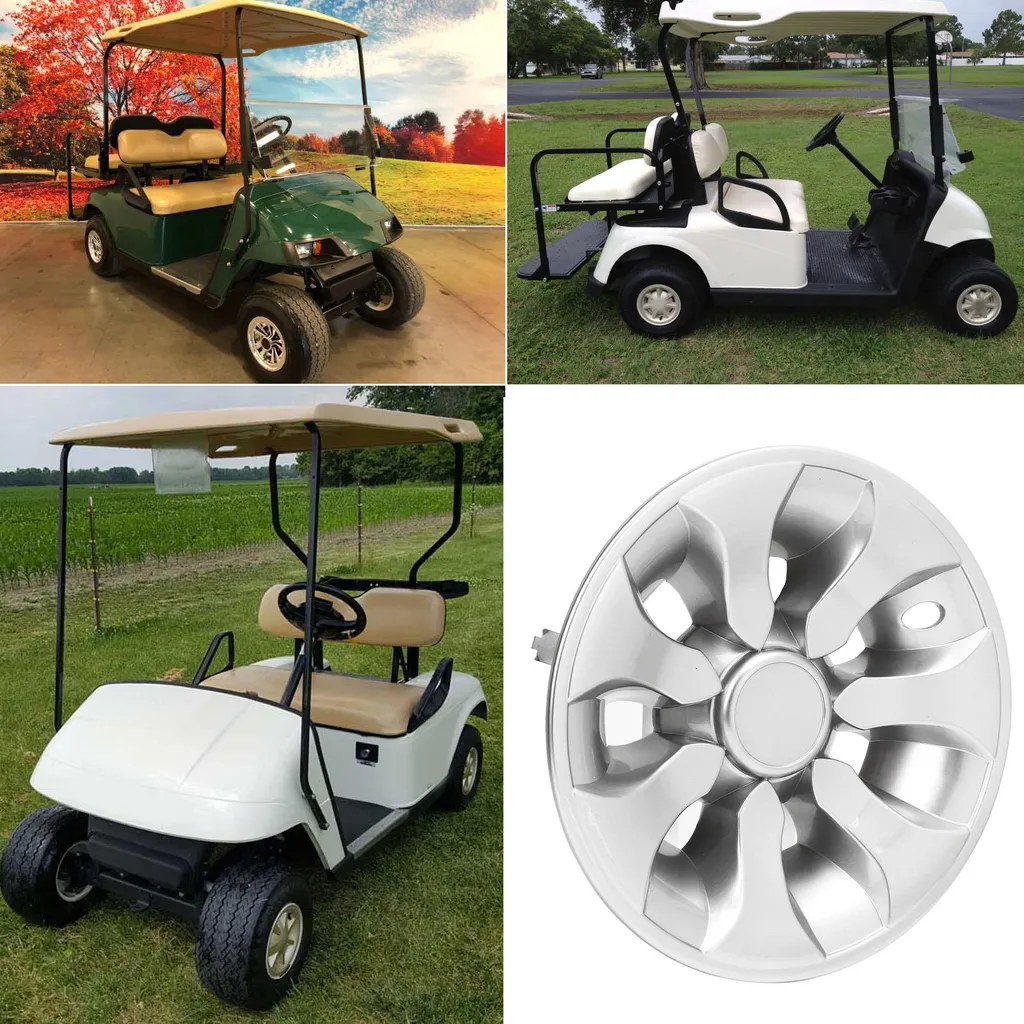 Enjoliveurs de Roue de Golf 8 Pouces Aérodynamiques - Lot de 4 Universels