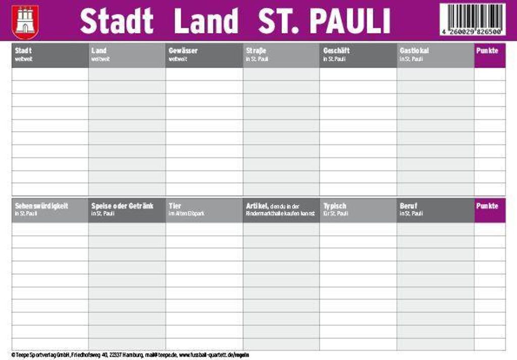 Hamburg: Stadt Land St. Pauli
