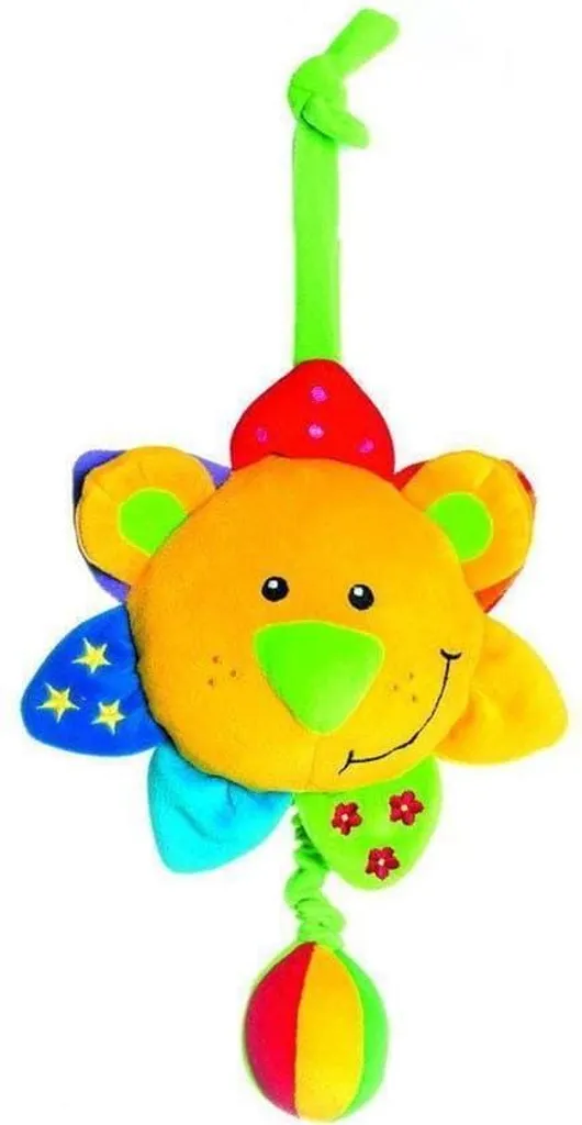 Lion de jeu Tolo Van der Doelen pour parc bébé - Jouet d'éveil jaune