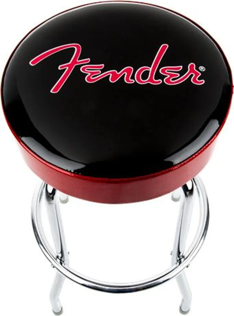 Tabouret de guitare Fender Logo rouge scintillant - Idéal pour studio