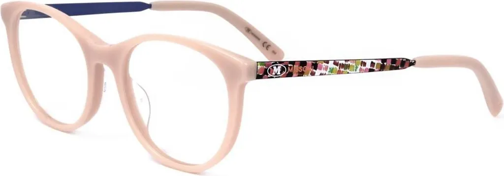 Missoni MMI 0031/TN 35J Rosa: Occhiali Vista Ovali Glamour - Taglia 49