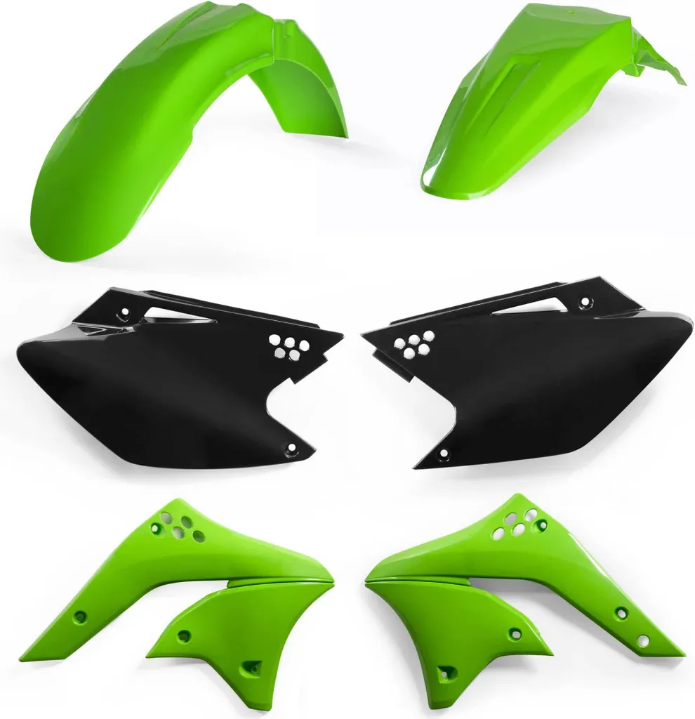 Kit Carénage de Remplacement Kawasaki KX 250 F 2008 Acerbis Vert Noir