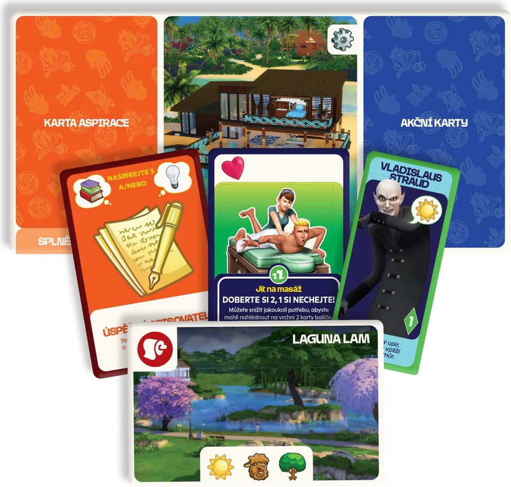 Asmodee Les Sims Jeu de Plateau République Tchèque Edition Originale