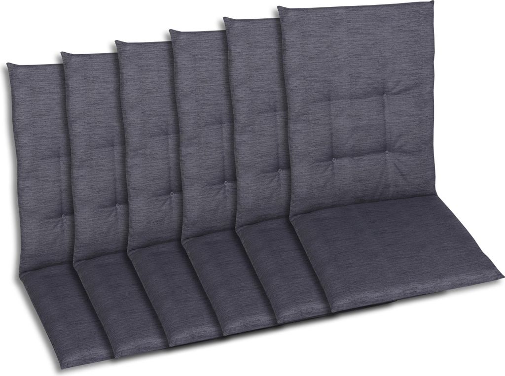 GO-DE Textil, Sesselauflage Mittellehner, 6er-Set, Farbe: Produktbild 