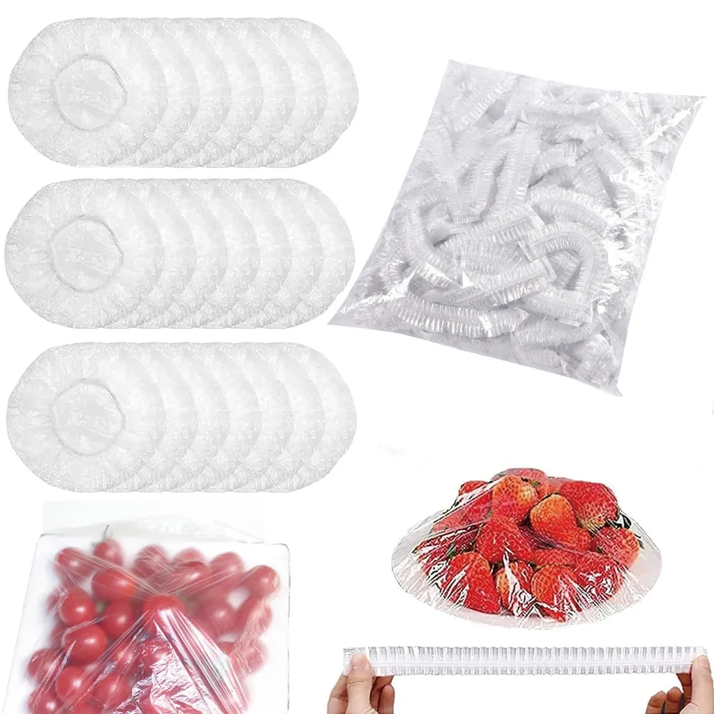Lot de 300 sacs de conservation élastiques - Film alimentaire fraîcheur
