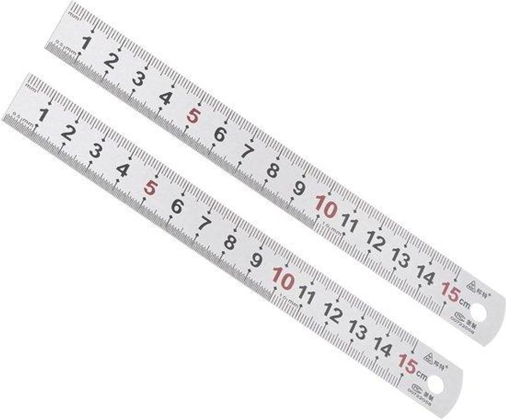 Edelstahl-Lineal 15cm Architektur
