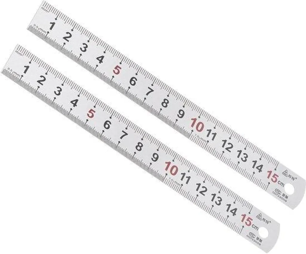 Règle inox 15 cm pour bureau d'étude architecture et design produit