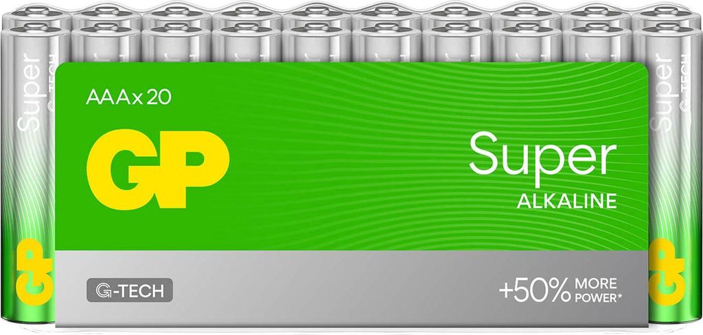 GP Super Alkaline Batterie AAA LR03 20er-Pack