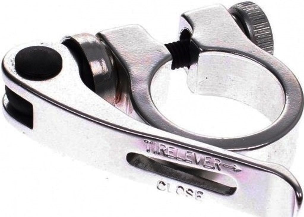 Ergotec Sattelklemmring SCQ-050 34.9 mm mit Schnellspanner AL6061 T6 silber