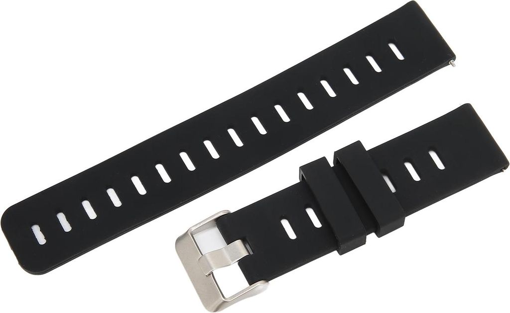 20mm weiches Silikon Uhrenarmband Armband Ersatz mit flachen Kopf Luftlöcher für Amazfit GTS 3Schwarz