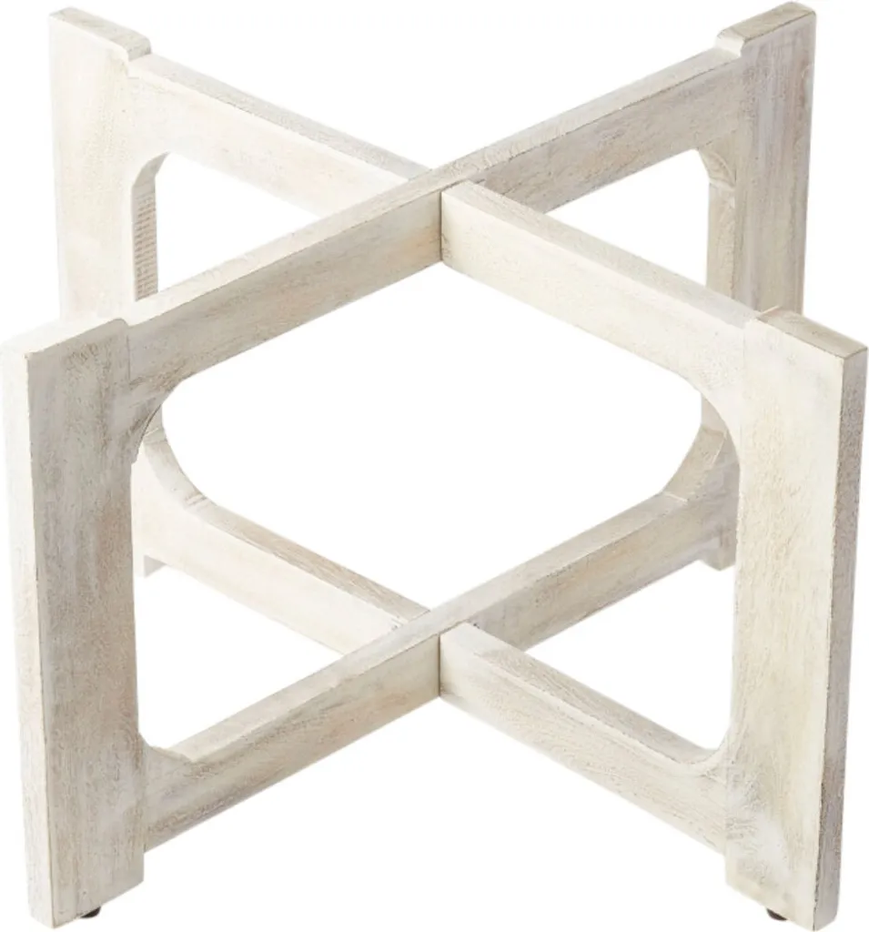 Table de jardin pliante Cadiz 80cm blanche pour terrasse et balcon