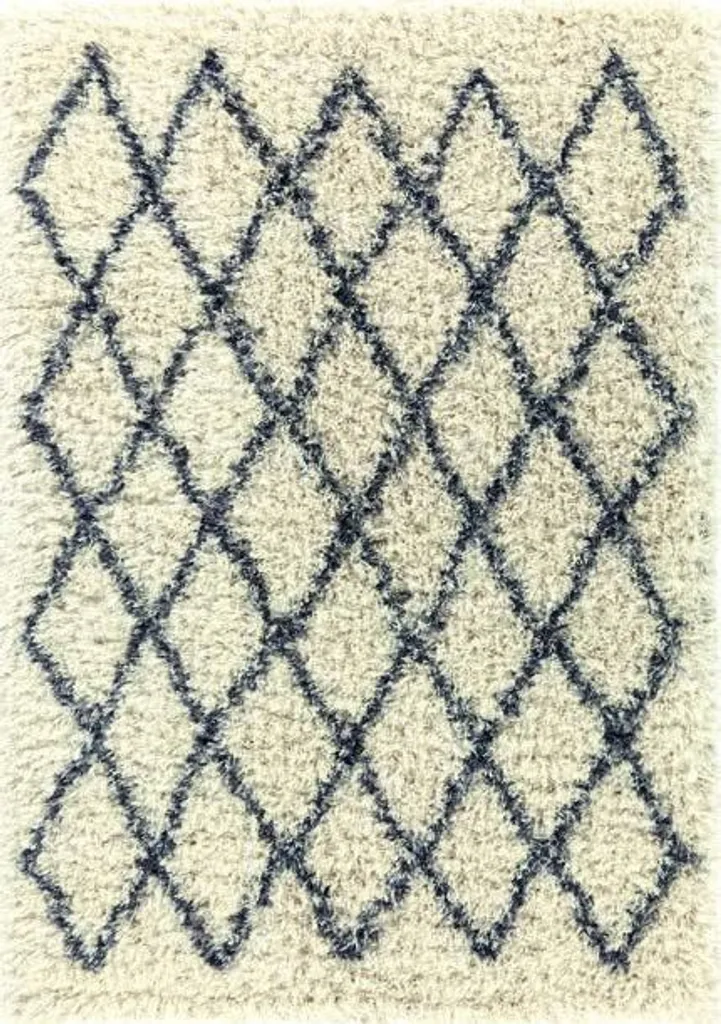 Tapis design Rhapsody 2513 104 (60x120) - Bleu contemporain et doux