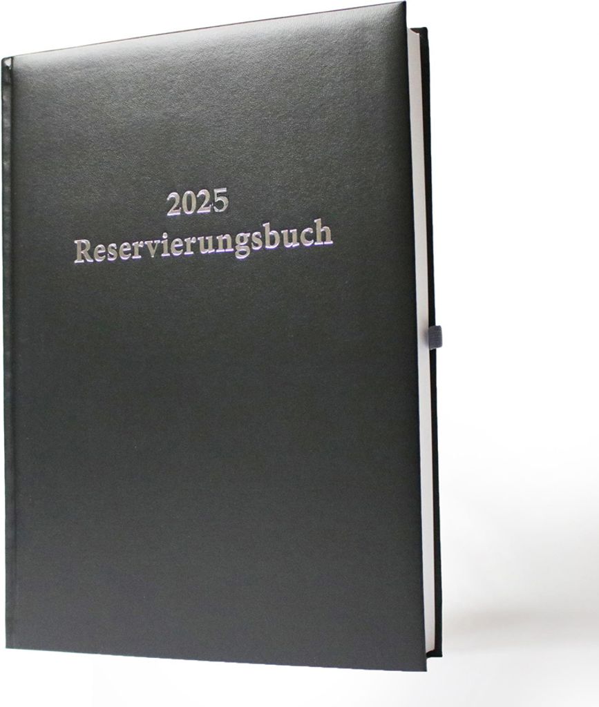 2025 ADINA Dickes Reservierungsbuch A4 schwarz 1 Tag auf 2 Produktbild 1
