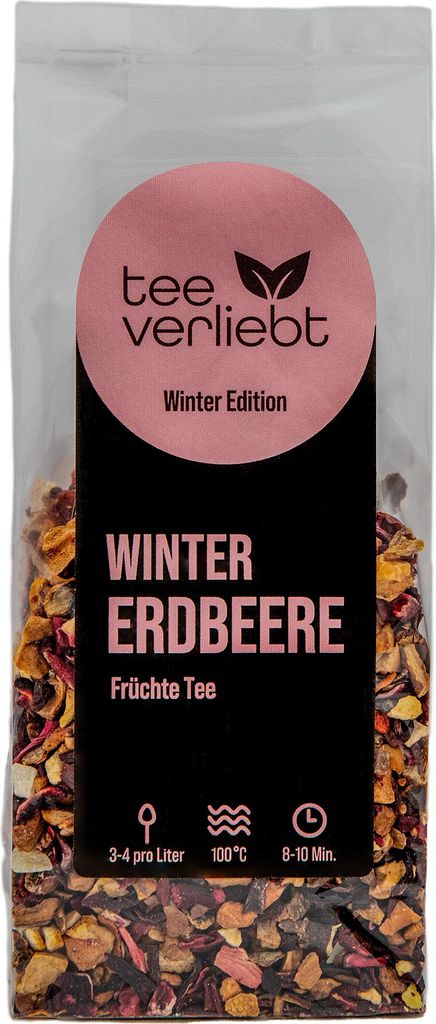 teeverliebt - Winter Erdbeere | 100g Früchtetee - Winter Produktbild 