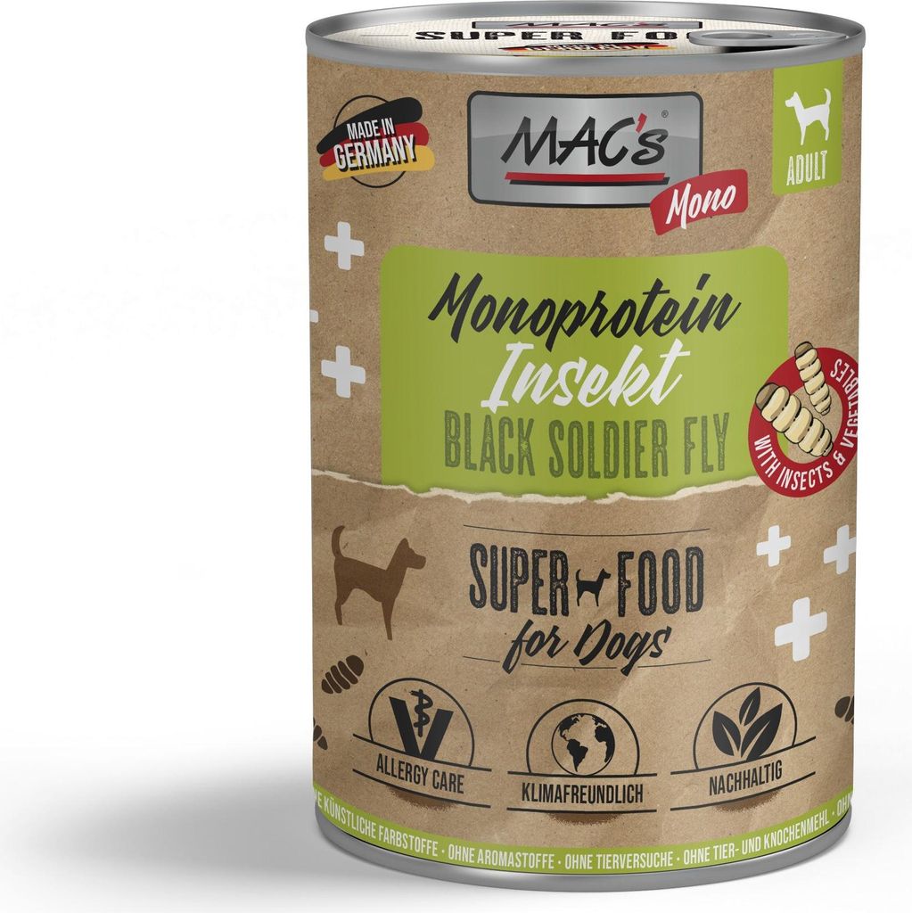 A product shot of a dog food can.