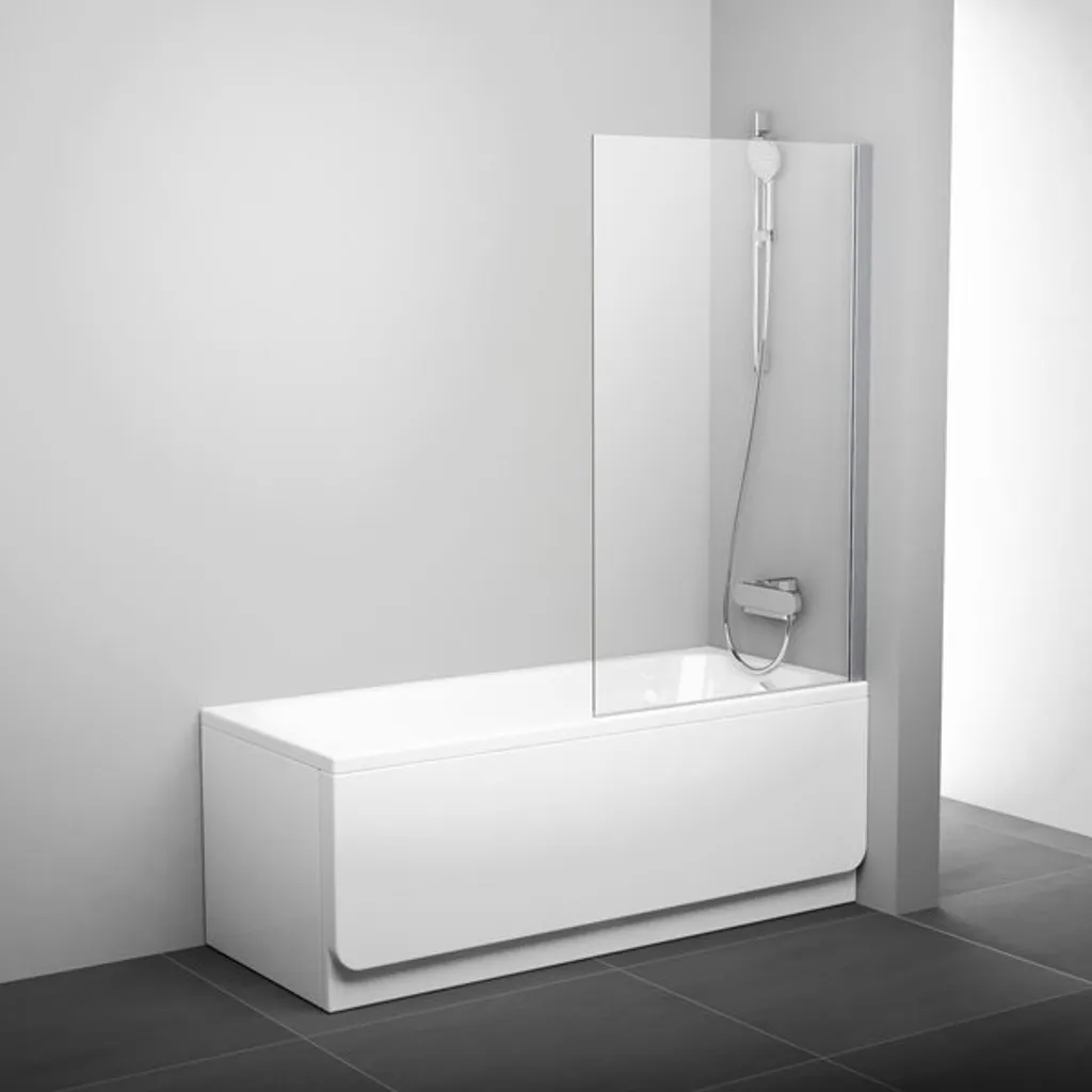 Ecran de baignoire RAVAK PVS1-80 en Verre de Sécurité 6mm Blanc et Clair
