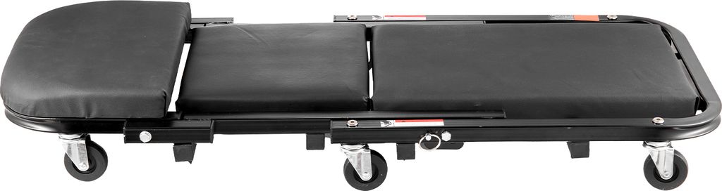 SucceBuy Faltbare Z-Garagenliege, 1016 mm, 204,1 kg Tragkraft, 40 Zoll Rollhocker
