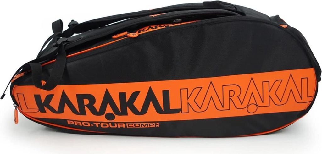 Karakal Turniertasche für 9 Schläger mit gepolstertem Fach, 770 x 250 x 300 mm