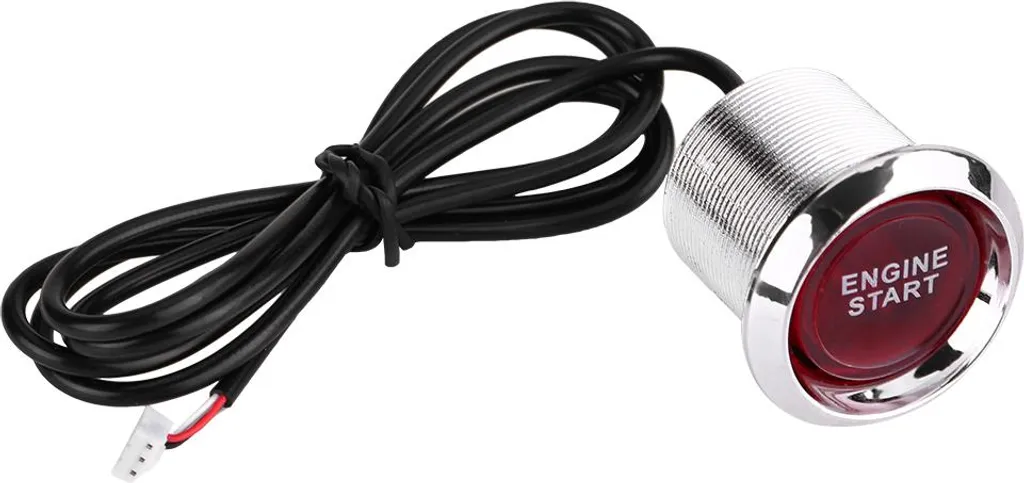 Start Engine Button 12V LED Rosso - Eleganza Essenziale per Auto - 3