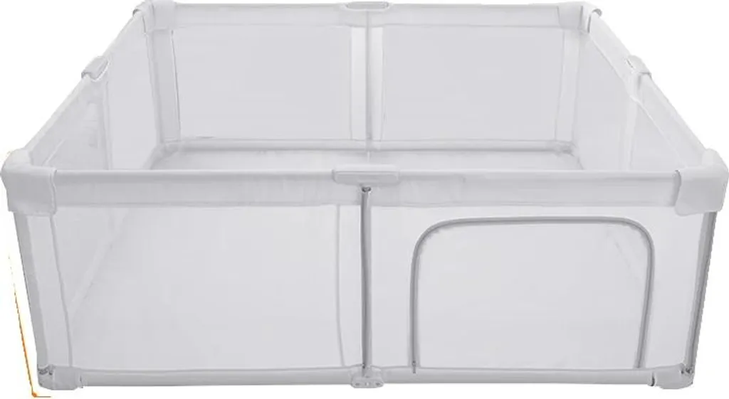 Espace de jeu sécurisé bébé 150x180cm gris, parc pliable et nomade