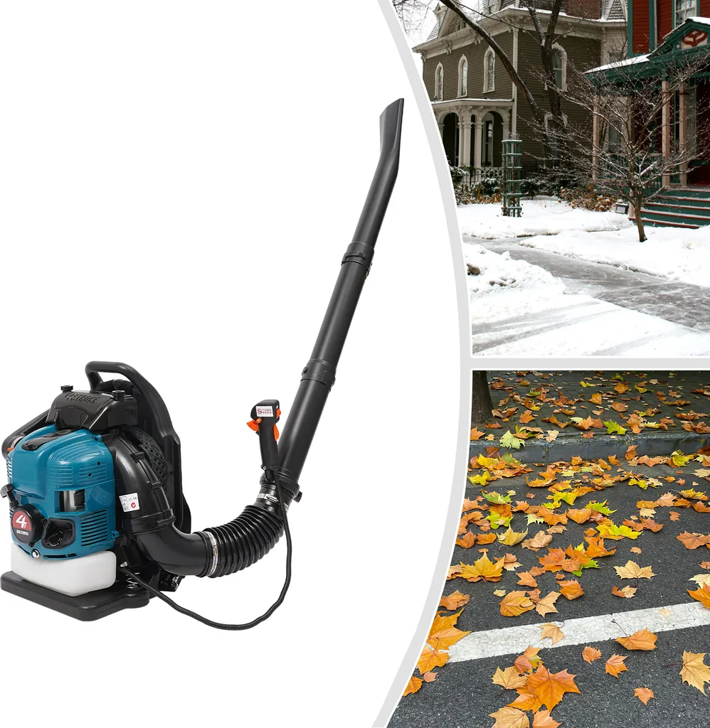 Souffleur de feuilles thermique à moteur 4 temps avec buse orientable