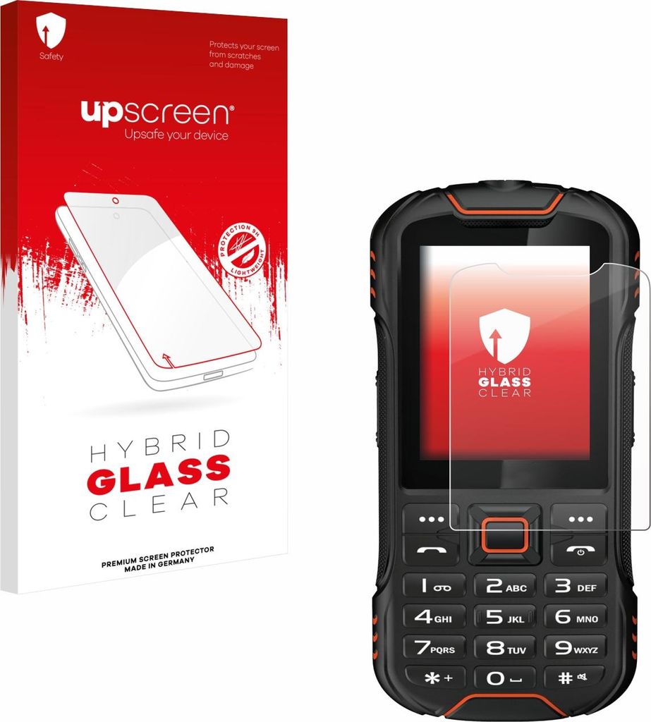 upscreen Schutzglas für Gigaset GLX8 Schutzfolie Panzer Folie Glas Display Schutz klar