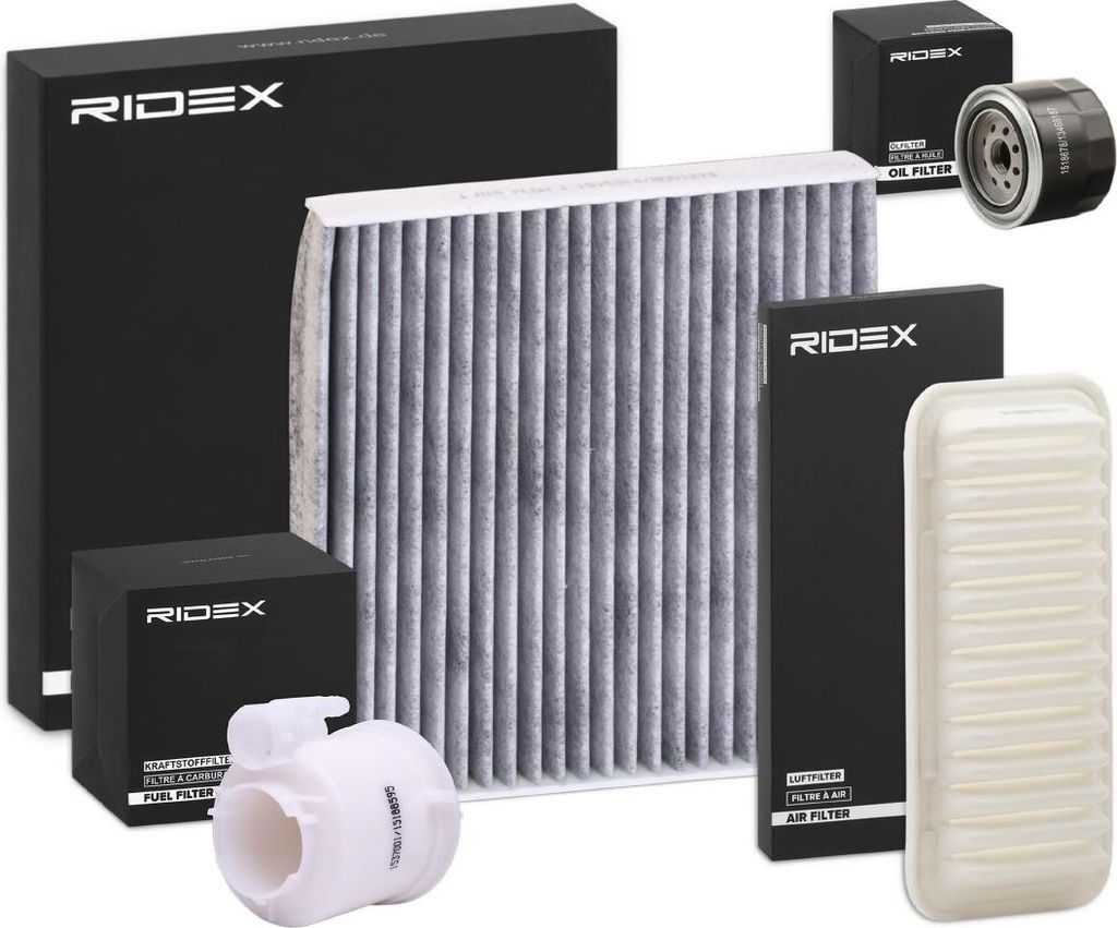 RIDEX Filterset Inspektionspaket Filtersatz für TOYOTA Yaris Schrägheck (P9)