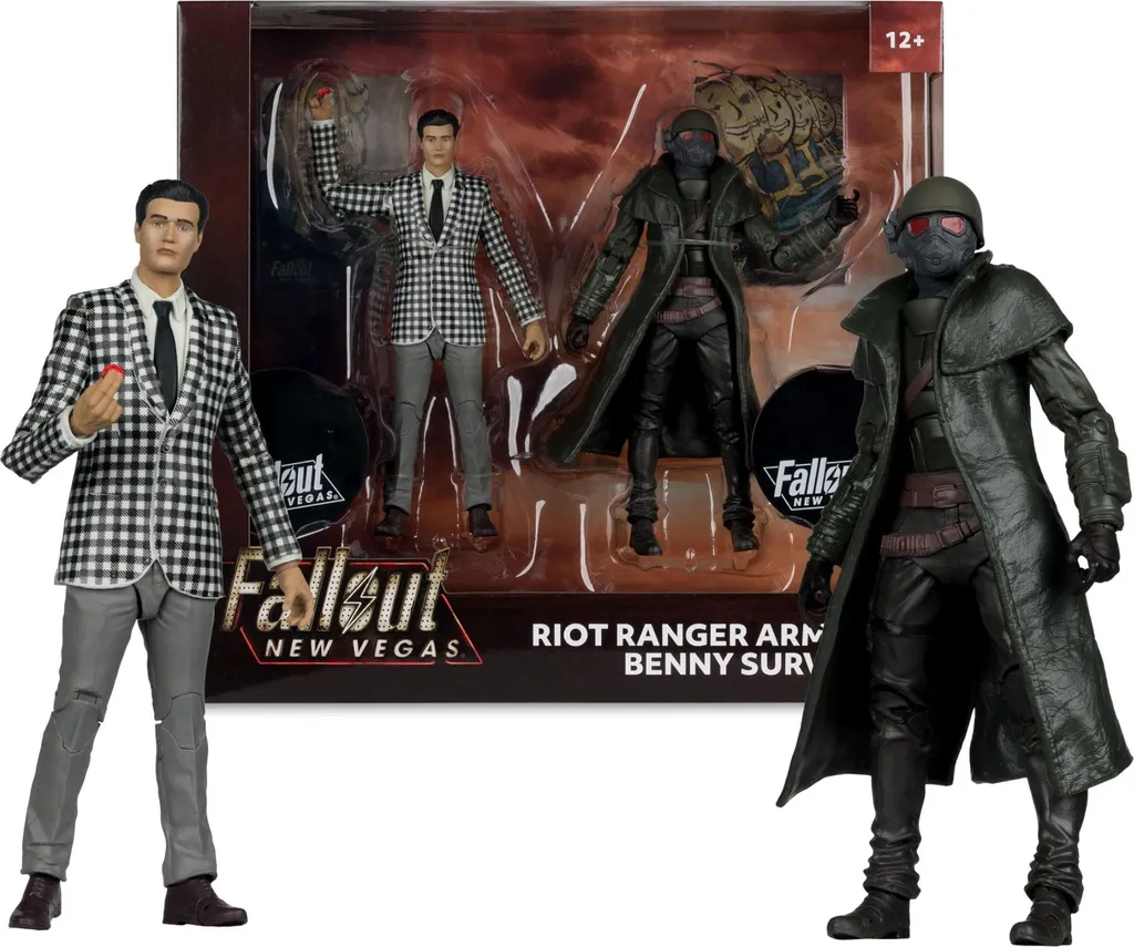 Statues Fallout New Vegas Ranger et Benny de 18 cm Haute Qualité