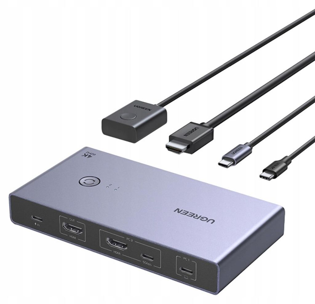Ugreen CM731 2-v-1 USB-C + HDMI KVM prepínač Obrázok produktu 