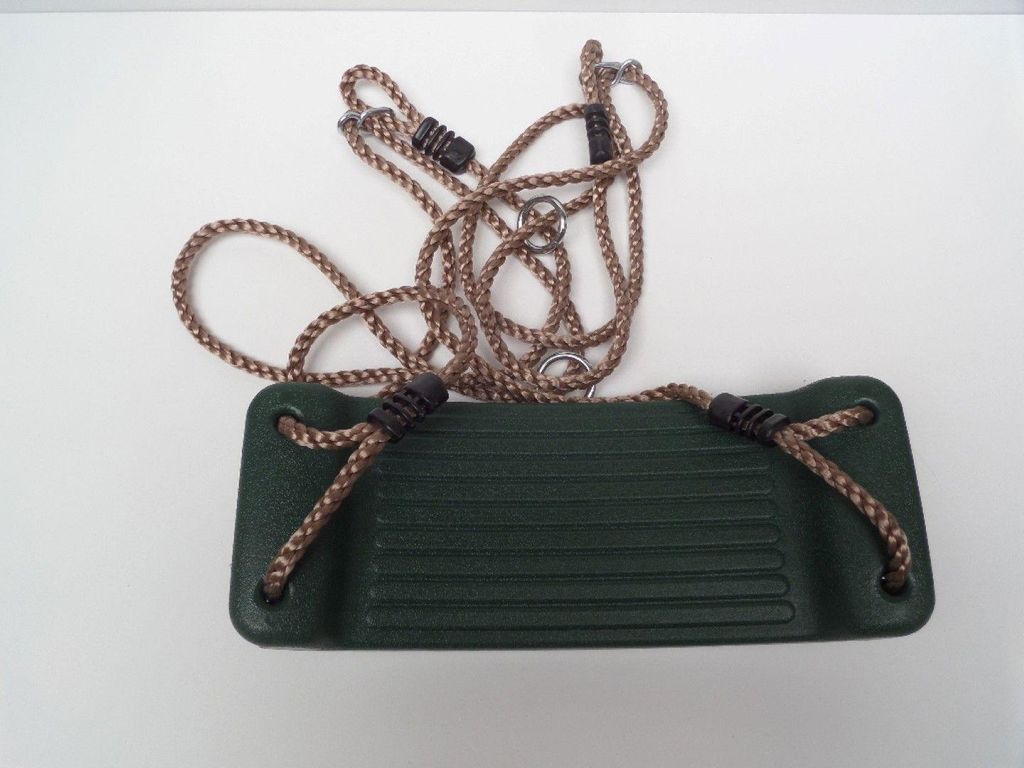 Schaukelsitz aus synthetischem Material 430x165x85 mm PP-Seil grün - Hermic