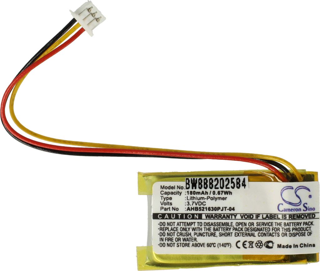 vhbw Akku kompatibel mit Logitech MX Vertical kabellose Maus (180 mAh, 3,7 V, Li-Polymer)
