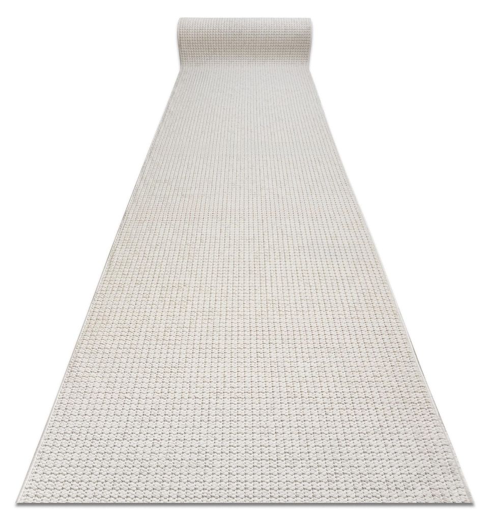 Läufer CASABLANCA LOOP weiß, Schleife weich - 100cm Weiß 100x120 cm