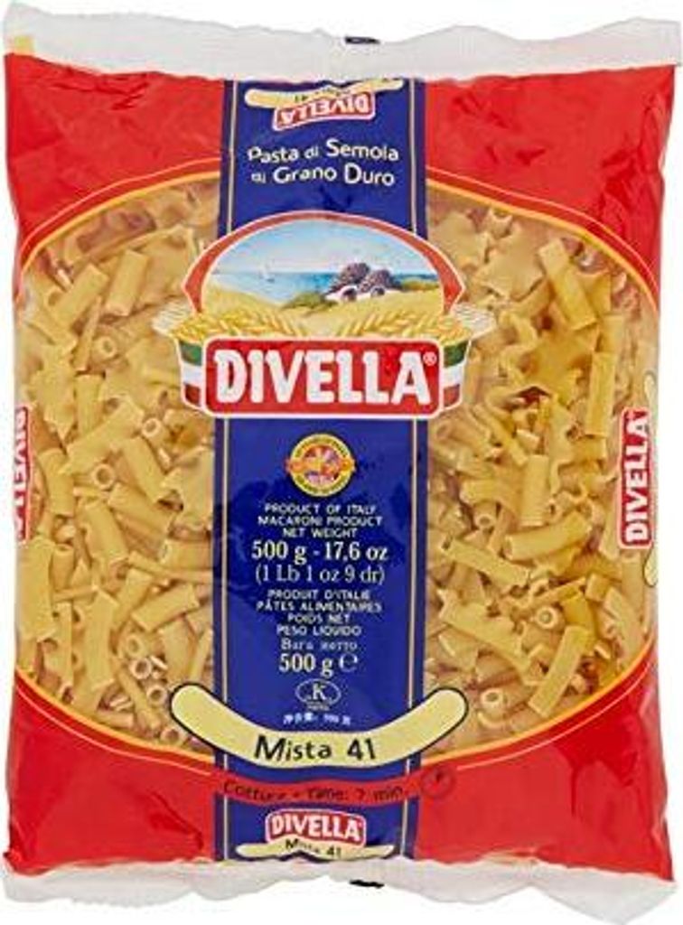 Divella Hartweizengriess Nudeln Gemischt 41 Gr 500 X 24 Produktbild 