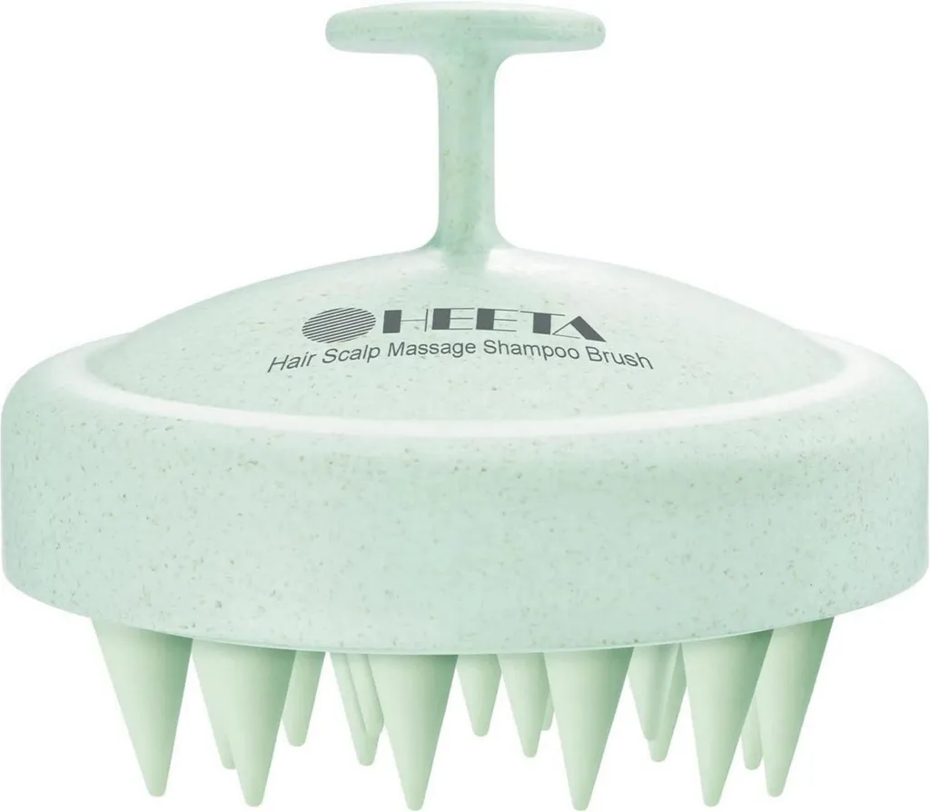 Masseur de tête manuel avec picots silicone pour soin anti-pellicules
