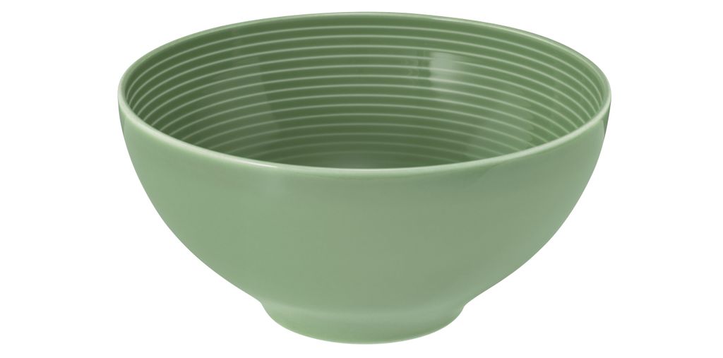Schüssel rund 15,5 cm - Seltmann Weiden Beat Salbeigrün - Müslischale Dessertschale -