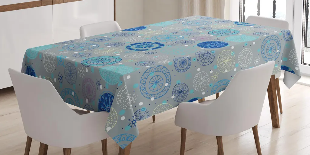 Offerta Tovaglia ABAKUHAUS 140x240 cm - Design per Asilo Blu e Beige