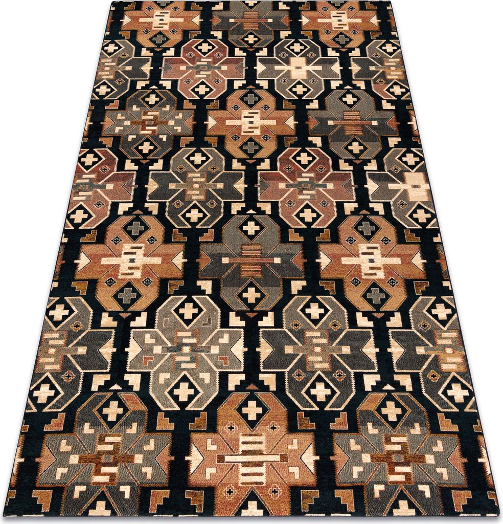 Wollteppich SUPERIOR DIAS ethnisch dunkelblau Mehrfarben 235x350 cm