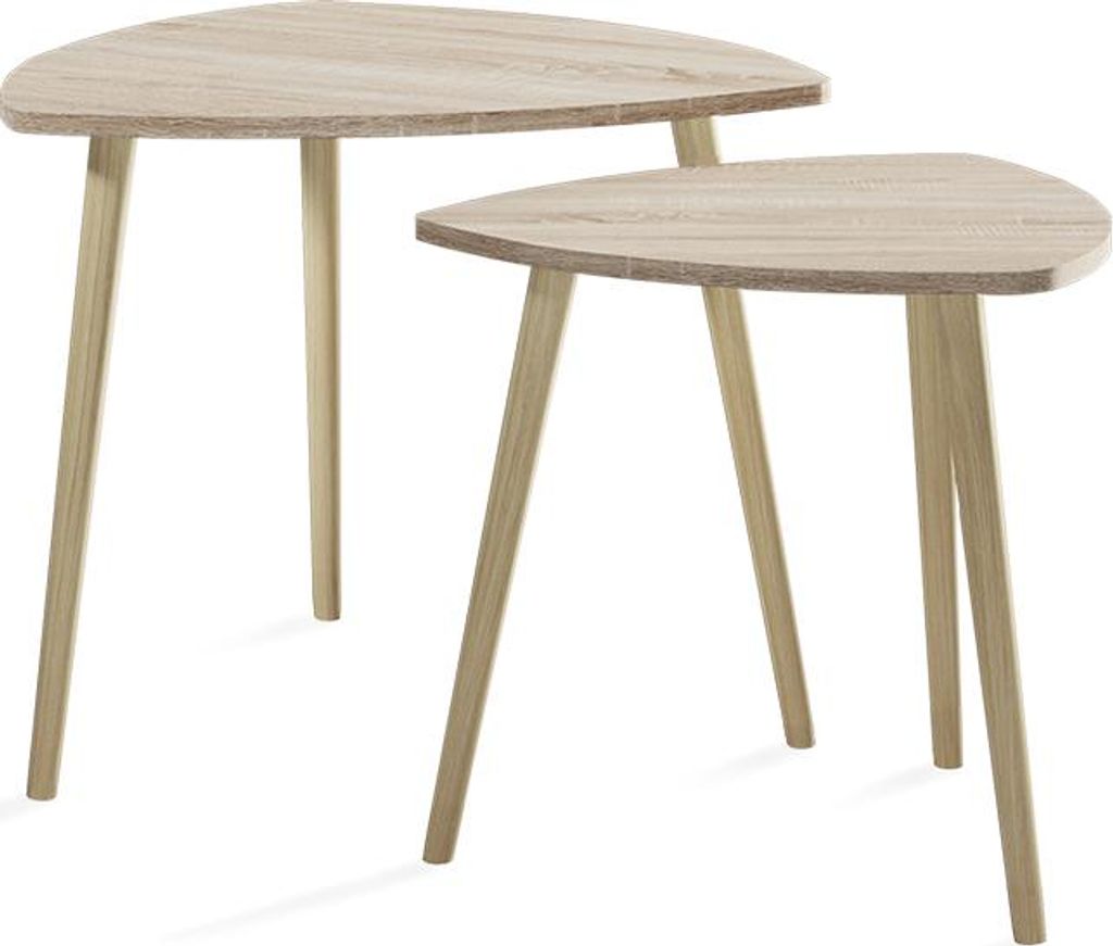 Konferenční stolek Vicco Twino Sonoma 48 x 45 cm Sada 2 Obrázek produktu 
