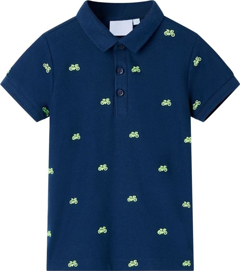 Kinder-Poloshirt Marineblau 128 Produktbild 
