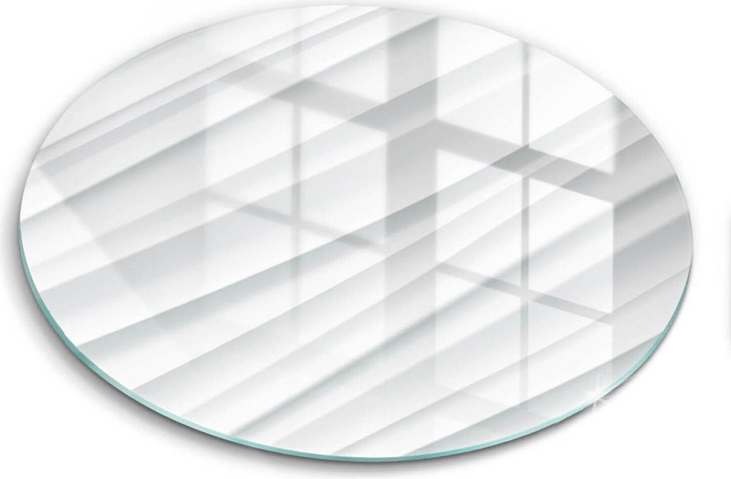 Glasschneideplatte - Herdabdeckplatte - fi40 cm -Schneidebrett - Spritzschutz - Moderne Struktur