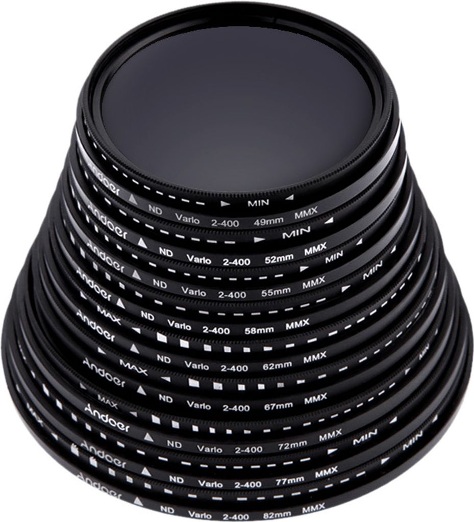 55mm ND Fader Neutral Density Einstellbare ND2 zu ND400 Produktbild 