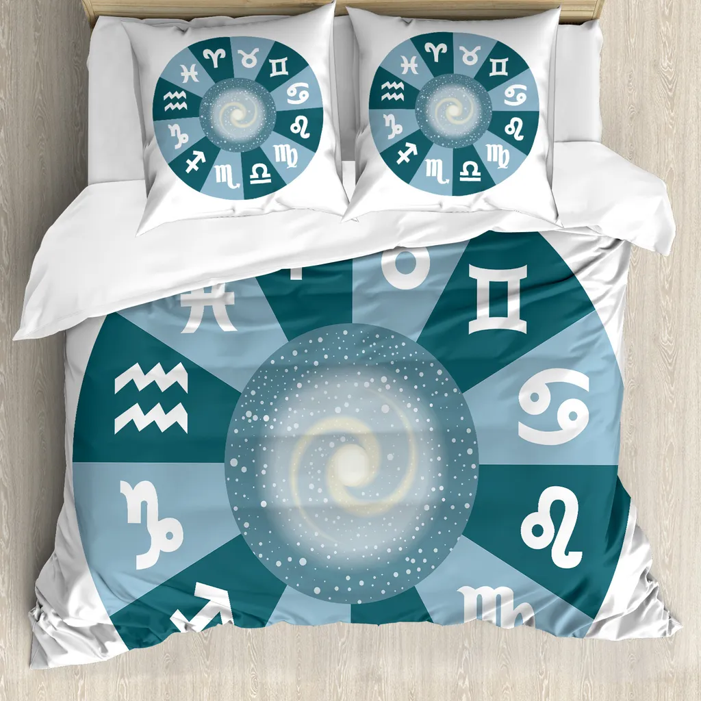 Set Letto ABAKUHAUS Zodiaco Verde 155x220: Microfibra No-Stiro