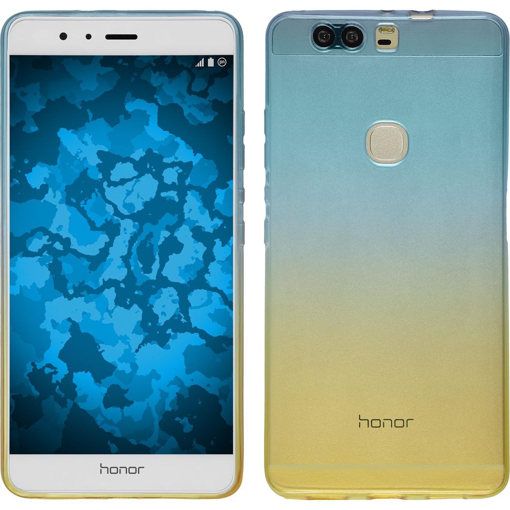 PhoneNatic Case kompatibel mit Huawei Honor V8 - Design:02 Silikon Hülle Ombrè + 2 Schutzfolien