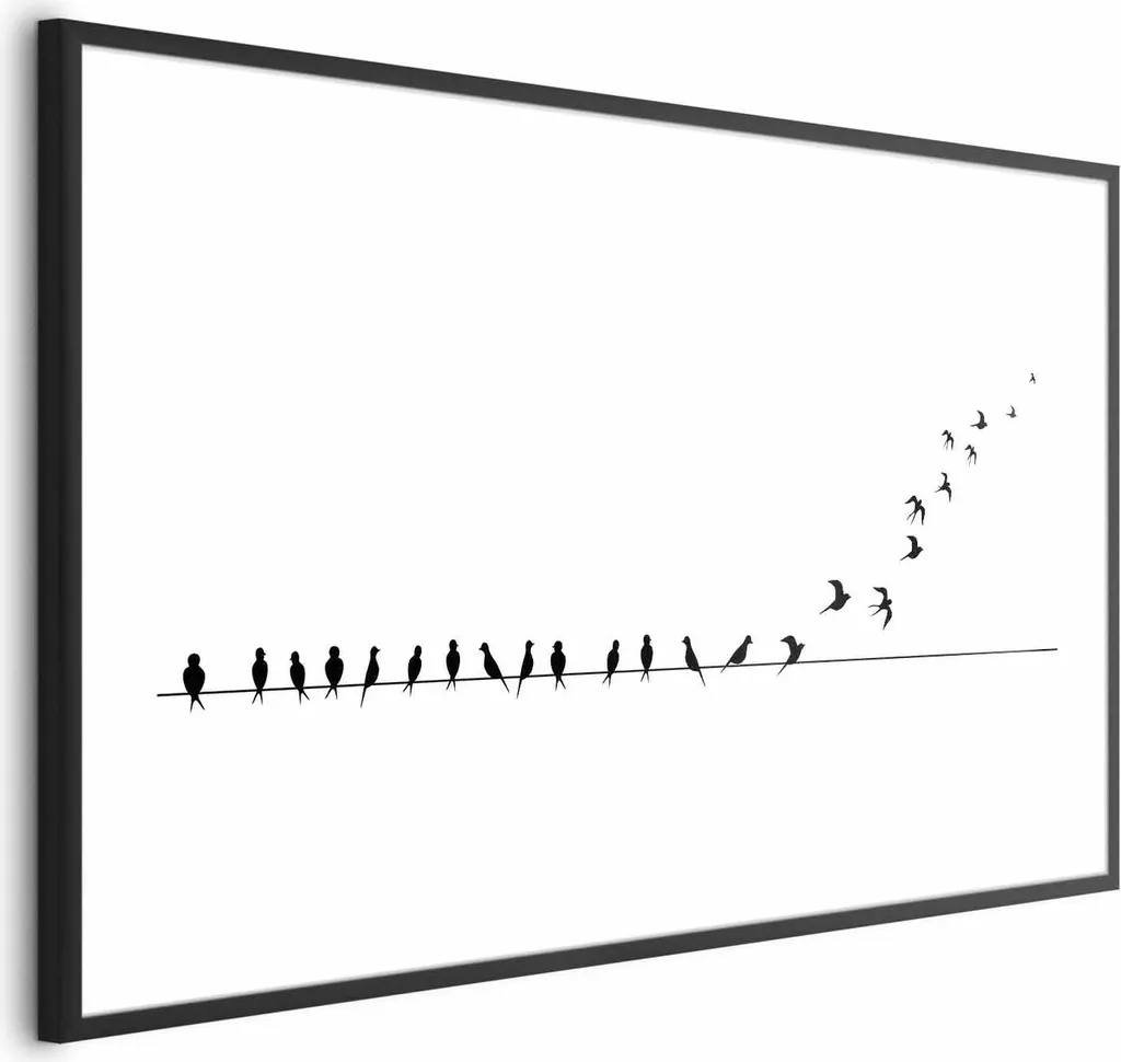 Offerta Manifesto Fly 60x40 Cornice Nera con Margine | Prezzo Outlet