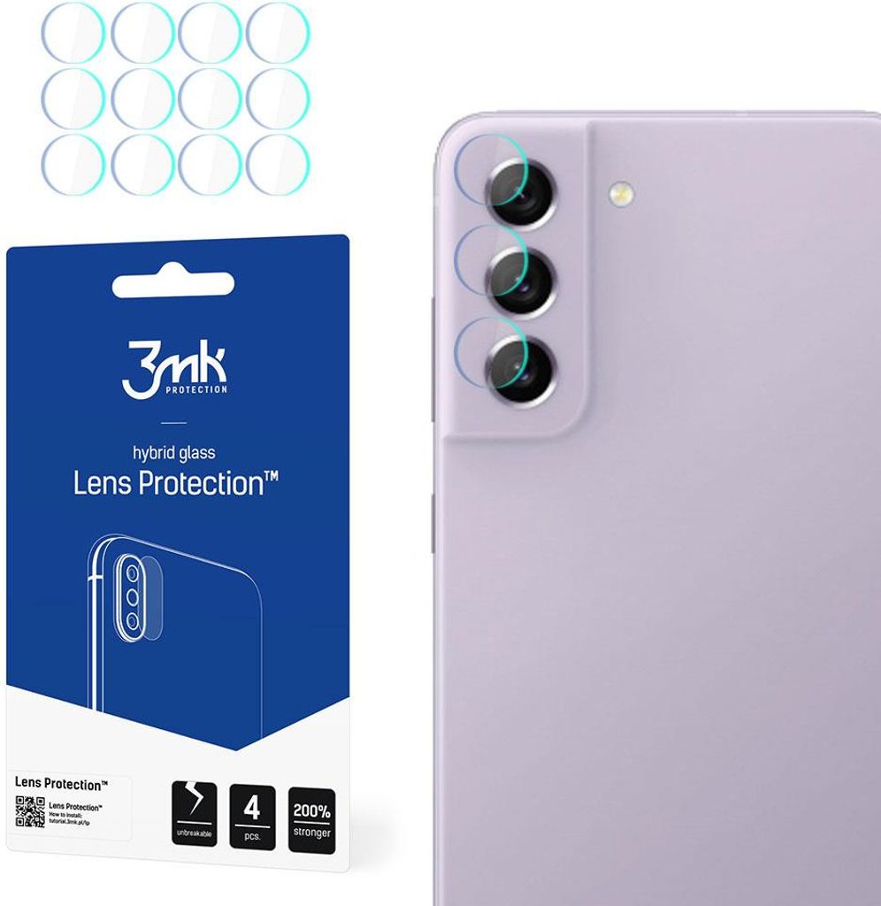 3MK hybrid glass Lens Protection for Samsung Galaxy S21 FE 5G (1 Stck, Galaxy S21 FE) (5903108456517)
