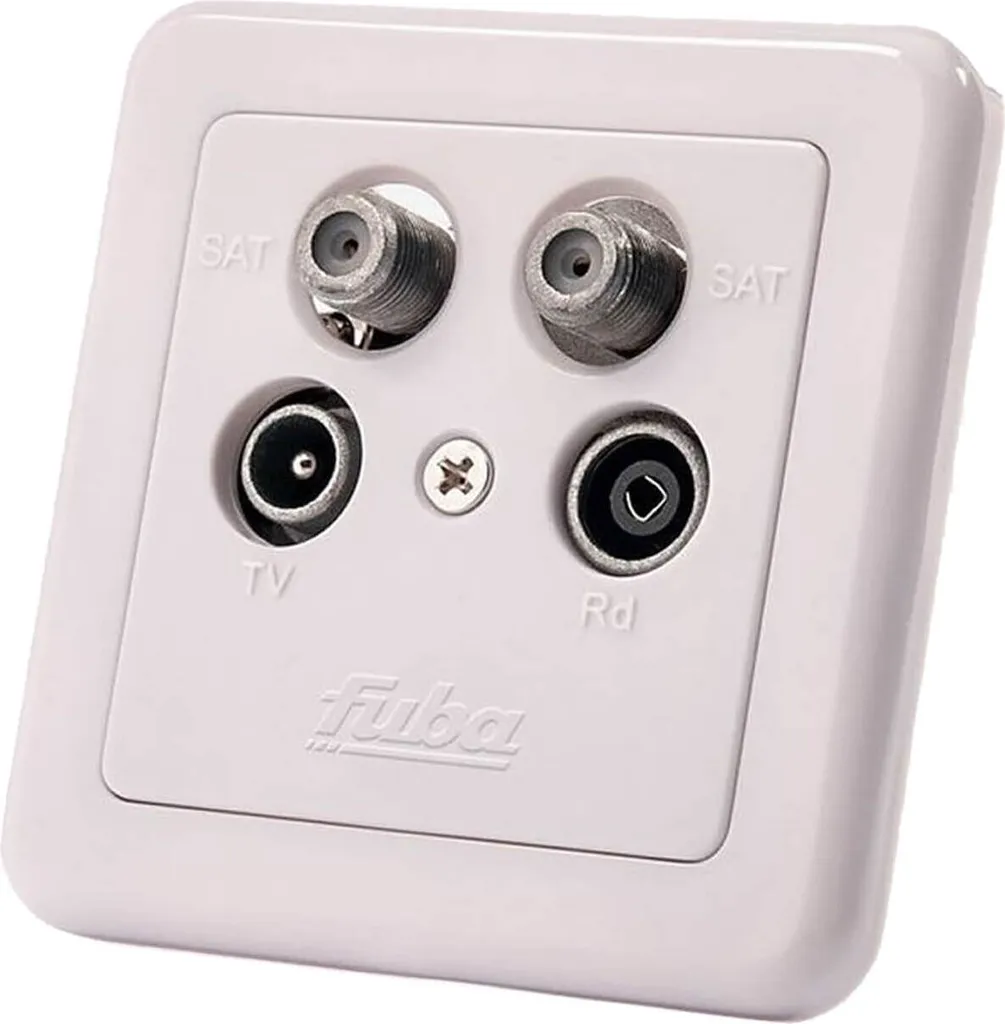 Prise d'antenne satellite Fuba GAD 400 pour installation Twin LNB et TV