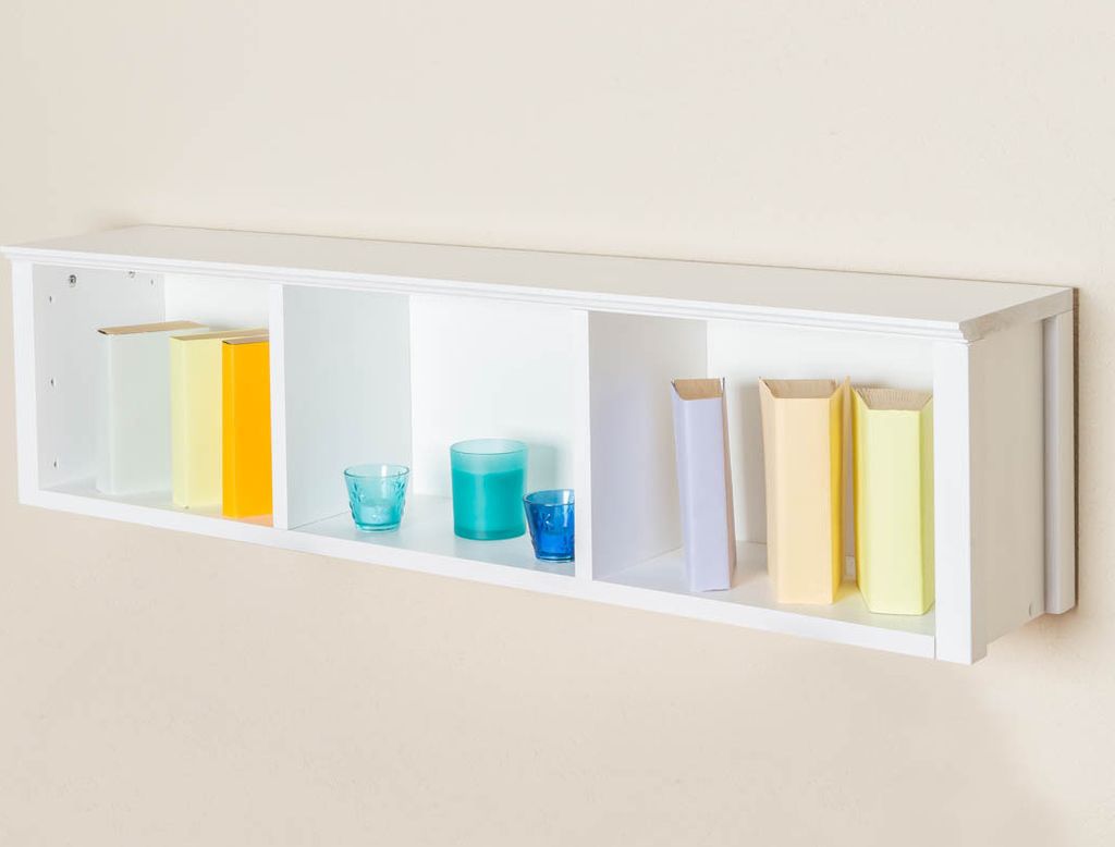 Wandregal Kiefer weiss