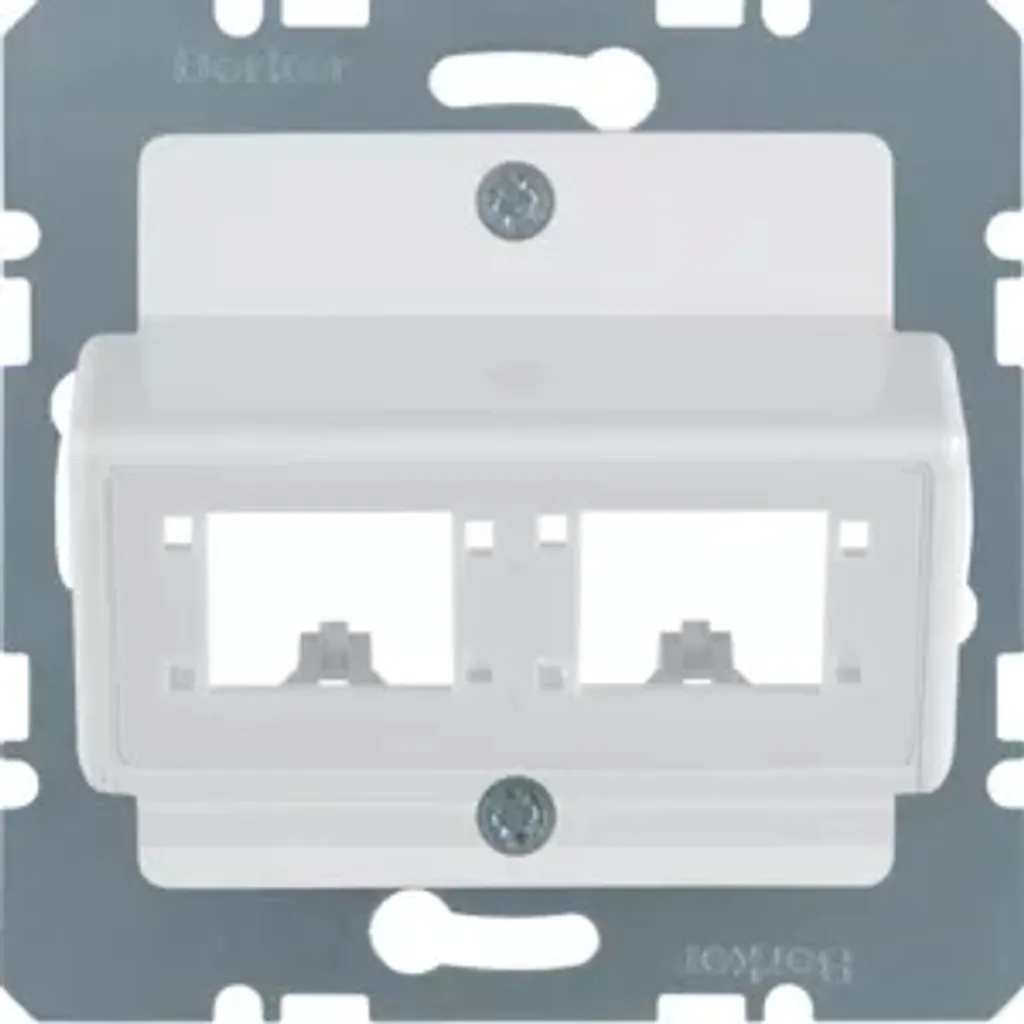 Berker 147209 Plaque Centrale pour Modules Reichle & De-Massari Blanc