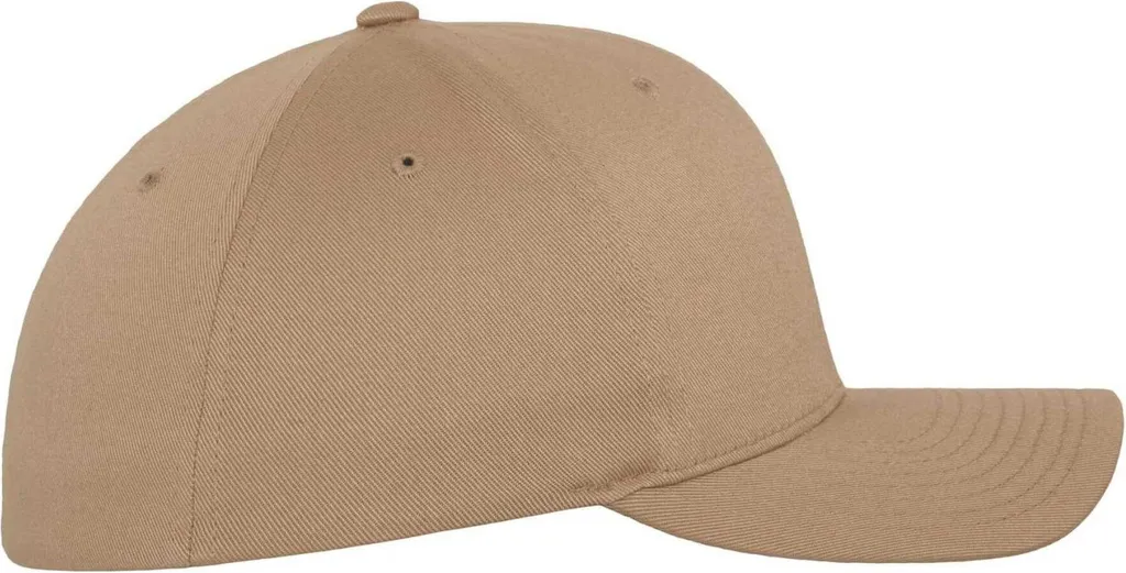 Flexfit BC7201 XXL Cappellino Wooly Combed Marrone Cachi Premium - 4